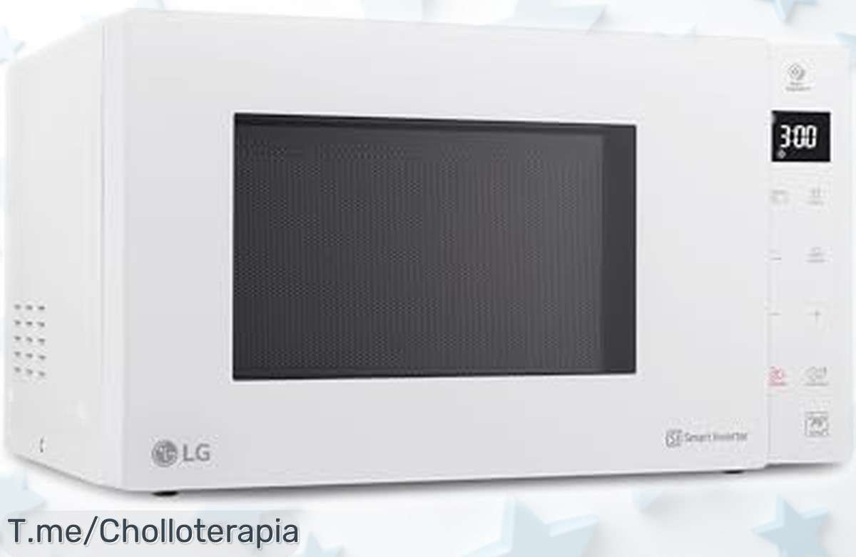 Microondas con grill LG MH6535GDH 25L y 1000W precio rebajado ¡Oportunidad única para cocinar rápido, sano y fácil sin gastar de más que no durará!