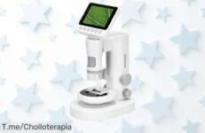 Microscopio digital 2 en 1 Bisofice para niños con pantalla plegable y hasta 1000X de aumento, un super chollo rebajado que hará explorar su curiosidad como nunca antes ¡Corre que vuelan las unidades!