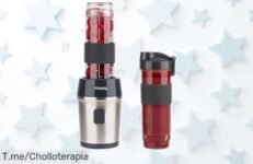 Mini batidora potente HKoenig con botellas portátiles y cuchillas inox a precio rebajado ¡Consigue ya este super chollo antes de que desaparezca!