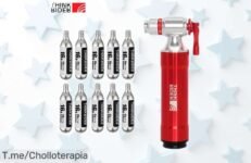 Mini bomba de CO2 ThinkRider para bici con adaptador rápido y fiable a precio rebajado; no dejes que se escape este super chollo, unidades limitadas y oferta temporal, ¡dale aire ya a tu aventura sobre ruedas!
