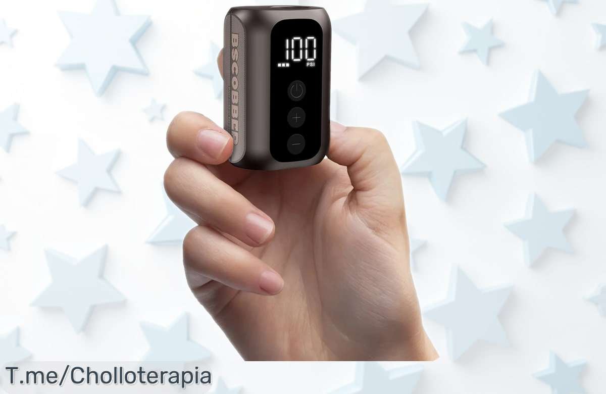 Mini bomba de aire portátil Bscobber A5mini 100PSI recargable sin cables con descuento brutal para inflar neumáticos al instante no dejes escapar este precio rebajado y oferta limitada corre que vuelan