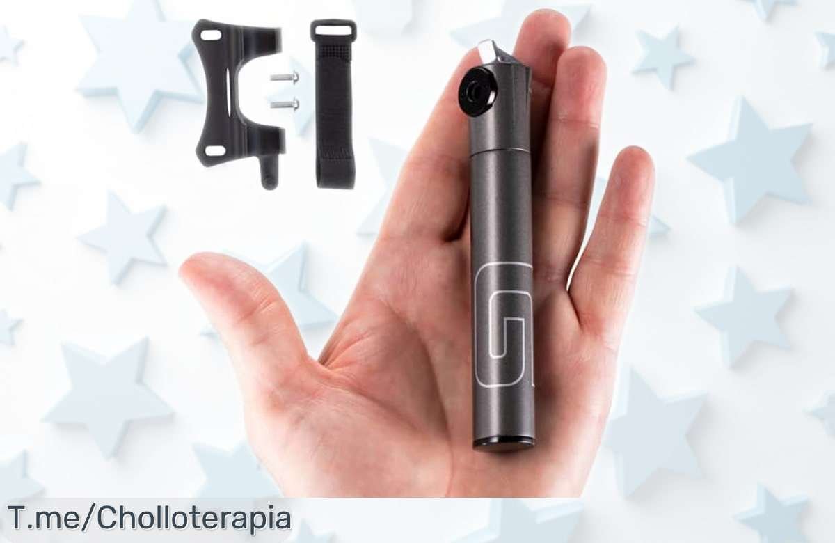 Mini bomba metálica para bici carretera GIYO GM04 con válvula Presta ligera y resistente oferta rebajada, super chollo que no durará mucho ¡hazte ya con la tuya antes de que se agoten!