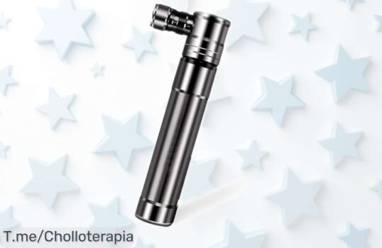 Mini bomba portátil para bici Buziba súper resistente sin fugas con adaptadores extras, precio rebajado que no verás otra vez ¡Corre que se acaban y olvida los problemas al inflar fuera de casa!