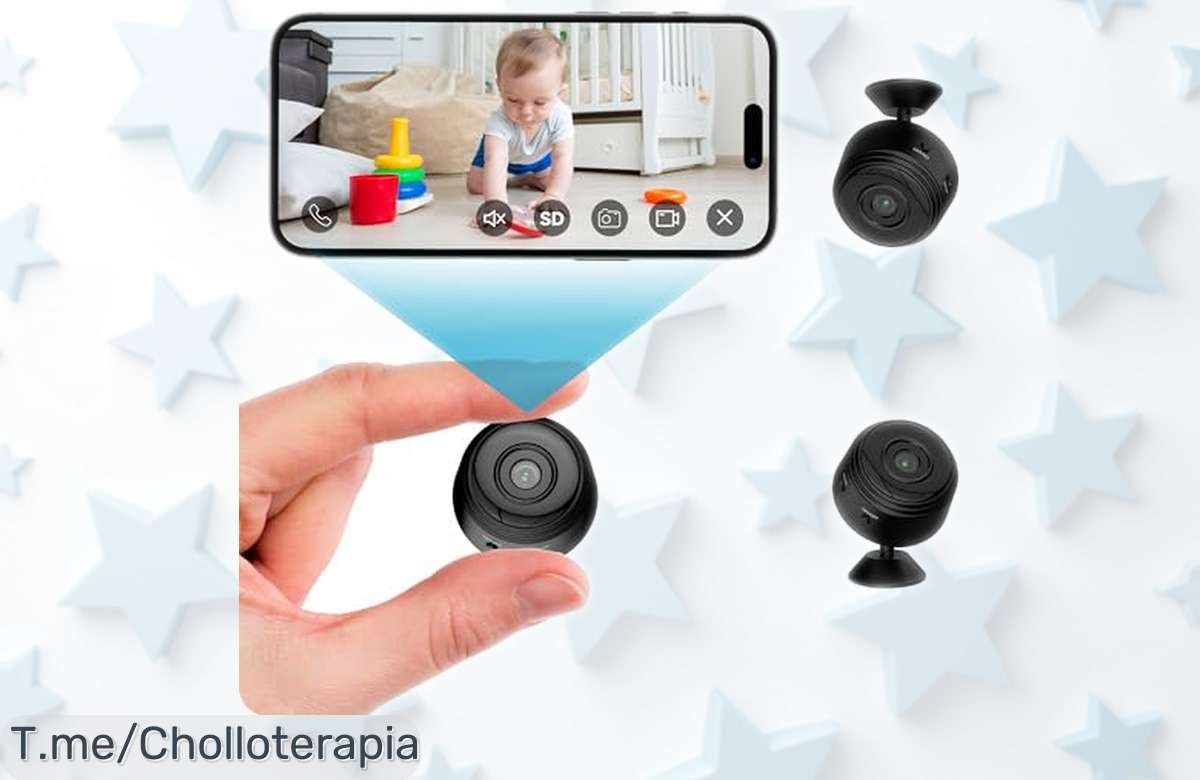Mini cámara espía wifi 1080p con visión nocturna rebajada a precio loco para cuidar tu casa, niños o mascotas ¡oferta brutal por tiempo limitado que no puedes dejar escapar!