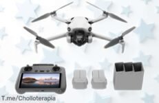 Mini dron DJI Mini 4 Pro con cámara 4K y pantalla en control, vuelo de hasta 34 min y batería extra a precio rebajado brutal ¡una oferta limitada que se va volando!