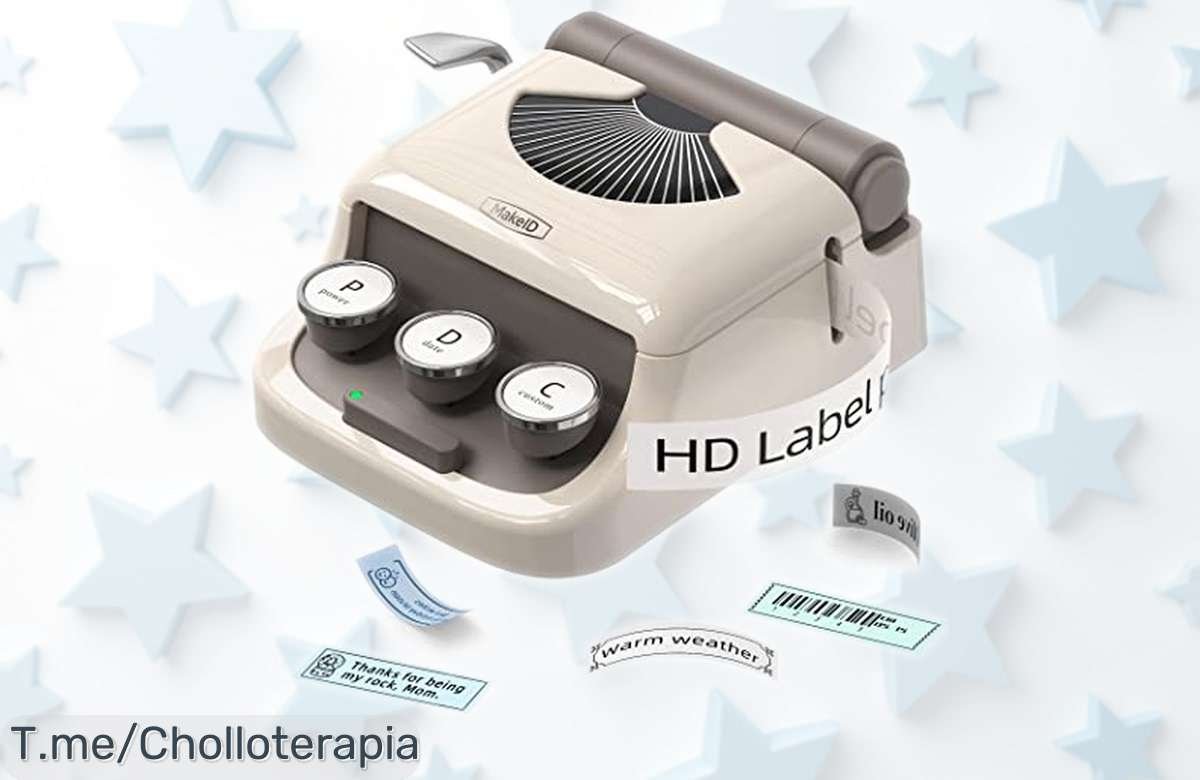 Mini etiquetadora térmica Makeid Q1 con bluetooth diseño retro fácil y sin tinta precio rebajado por tiempo limitado aprovecha este super chollo ya antes que se acabe