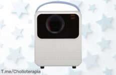 Mini proyector 4K con Android, sonido Bluetooth y zoom fácil a precio rebajado imperdible para disfrutar cine en casa o fuera ya mismo ¡corre que vuelan!