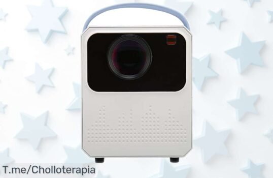 Mini proyector 4K con Android, sonido Bluetooth y zoom fácil a precio rebajado imperdible para disfrutar cine en casa o fuera ya mismo ¡corre que vuelan!