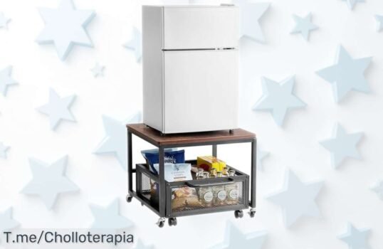 Mini refrigerador con carrito móvil VEVOR súper resistente y ruedas giratorias para moverlo fácil precio rebajado que aguanta hasta 90 kg y es el super chollo que no puedes dejar escapar apúrate oferta limitada
