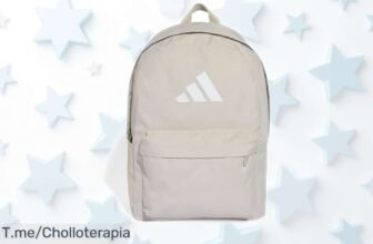 Mochila Adidas Classic 3 Bars con espacio ideal y bolsillo seguro a precio rebajado que se va volando: ¡no dejes escapar este súper chollo antes de que desaparezca!