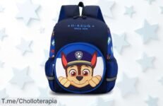 Mochila Paw Patrol para peques con diseño irresistible y cierre seguro, tejido resistente de calidad; precio bajado en este super chollazo que vuela rápido, ¡no pierdas la ocasión de regalarles estilo y diversión hoy mismo!