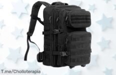 Mochila táctica militar 40L ProCase con diseño MOLLE y gran capacidad rebajada a precio muy bajo un ofertón que no dura mucho ¡aprovecha esta caída de precio antes de que se acabe el stock!