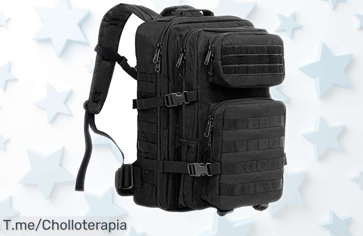 Mochila táctica militar 40L ProCase con diseño MOLLE y gran capacidad rebajada a precio muy bajo un ofertón que no dura mucho ¡aprovecha esta caída de precio antes de que se acabe el stock!