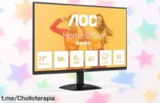 Monitor AOC 27B35HM de 25” FHD con 100 Hz y HDR10 a precio rebajado para disfrutar imágenes súper nítidas sin cortes ni parones ¡Corre que se acaba este ofertón exclusivo!