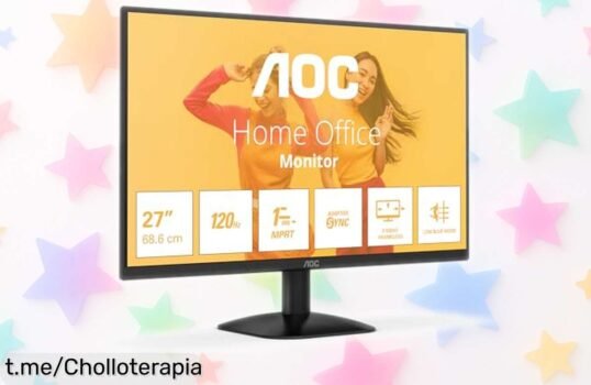 Monitor AOC 27B35HM de 25” FHD con 100 Hz y HDR10 a precio rebajado para disfrutar imágenes súper nítidas sin cortes ni parones ¡Corre que se acaba este ofertón exclusivo!