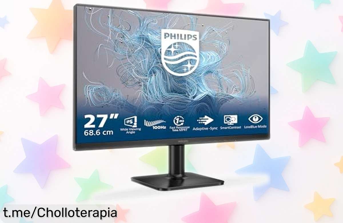 Monitor Full HD Philips 27E1N1200A de 27” con frecuencia ultra fluida y altavoces integrados, ahora con precio rebajado que nunca habías visto ¡Pasa rápido que vuelan y te perderás este super chollo!