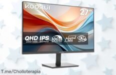 Monitor QHD 27 KOORUI E2721F con imagen alucinante y respuesta ultra rápida en un ofertón de precio rebajado que no dura para siempre ¡corre que se agotan!