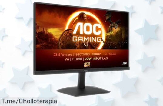 Monitor gaming 24” AOC 24G15N2 con pantalla ultrarrápida de 180Hz y colores vibrantes, ahora a precio rebajado que vuela rápido ¡Últimas unidades en stock para llevarte esta joya gamer ya!