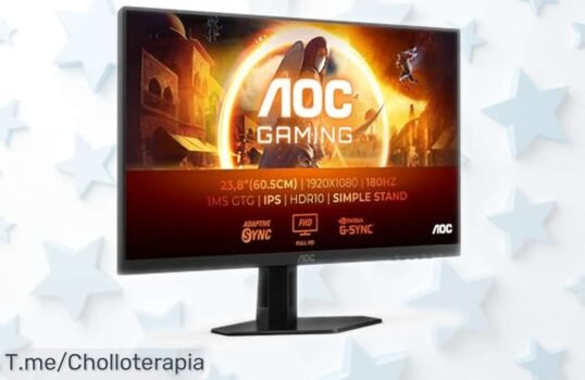 Monitor gaming AOC 24” FHD con 180 Hz y HDR10, imagen súper nítida que no te puedes perder; chollazo a precio rebajado solo por tiempo limitado, ¡dale ya antes de que vuelen!