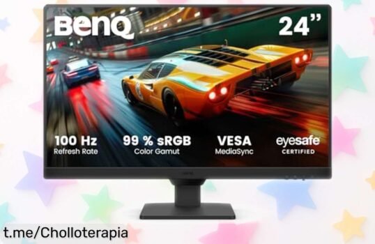 Monitor gaming BenQ GW2490E 24” con 100Hz y cuidado para tus ojos a precio rebajado, un super chollo que combina rendimiento y protección; no esperes más porque las unidades vuelan ¡corre antes de perder esta oferta irresistible!