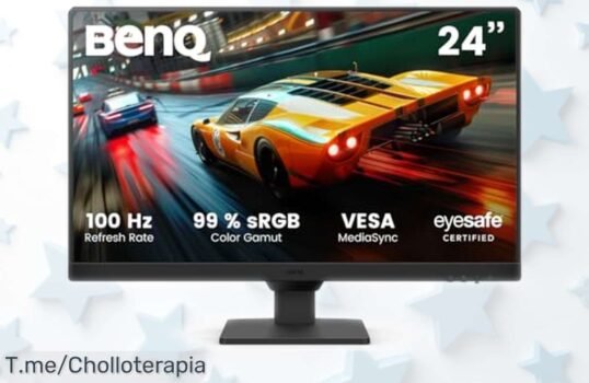 Monitor gaming BenQ GW2490E 24” súper rebajado con pantalla IPS y 100Hz para imágenes nítidas que cuidan tus ojos, perfecto para trabajo y juego; oferta limitada que vuela, ¡corre porque está a precio de ganga!