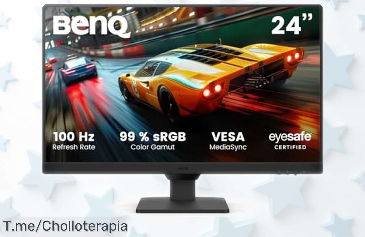 Monitor gaming BenQ GW2490E 24” súper rebajado con pantalla IPS y 100Hz para imágenes nítidas que cuidan tus ojos, perfecto para trabajo y juego; oferta limitada que vuela, ¡corre porque está a precio de ganga!