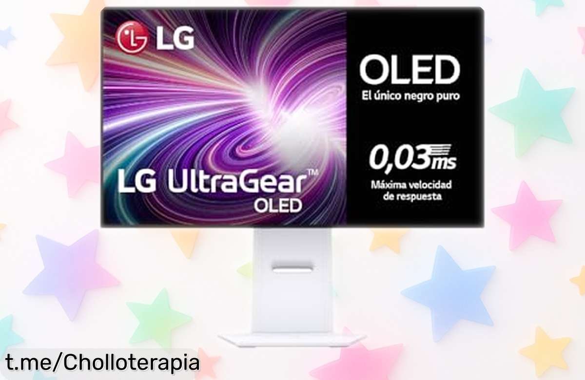 Monitor gaming OLED 4K de LG con super rebaja pantalla ultra rápida y colores que flipas no pierdas este ofertón porque queda poquísimo tiempo para pillar esta ganga