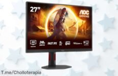 Monitor gaming de 27” AOC Q27G4ZR con resolución bestial y 240 Hz, ahora rebajado para que juegues como nunca sin cortes ni tirones ¡Una oferta brutal que desaparece en nada!