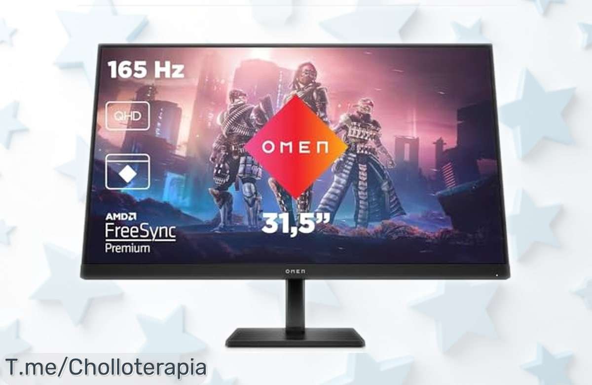 Monitor gaming hp omen 32q con pantalla qhd, tasa de refresco brutal a 165 Hz y respuesta ultra rápida que han rebajado en un precio loco para llevar tu juego al siguiente nivel ya ¡no esperes porque esta oferta limitada se va rápido!