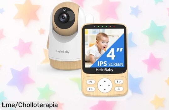 Monitor para bebés con cámara HD sin wifi y visión nocturna, batería de 26h y control PTZ a precio rebajado: chollazo seguro que te acerca a tu pequeño ¡Corre que vuelan las unidades!