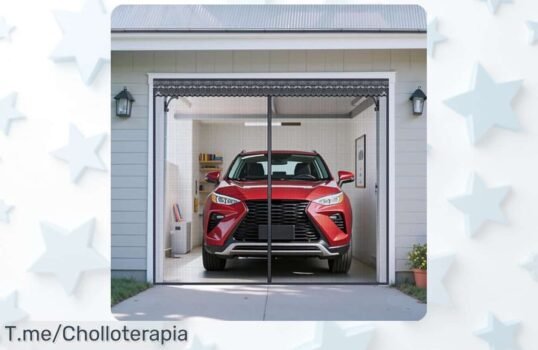 Mosquitera puerta magnética para garaje con riel superior que desliza suave y malla ultra resistente perfecta para mascotas, ahora rebajada a un precio increíble ¡apúrate que esta super oferta vuela!