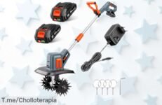 Motobloque eléctrico inalámbrico TaskStar TH4000 con 48 cuchillas de acero y doble batería, precio rebajado que no ves todos los días ¡Corre que vuelan, solo hasta agotar existencias!
