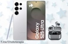 Móvil súper avanzado Galaxy S25 Ultra 256GB Titanio Plata con Galaxy Buds3 Pro incluidos, fotos y sonido increíbles, precio rebajado que no dura ¡corre antes de que se agote este ofertón!