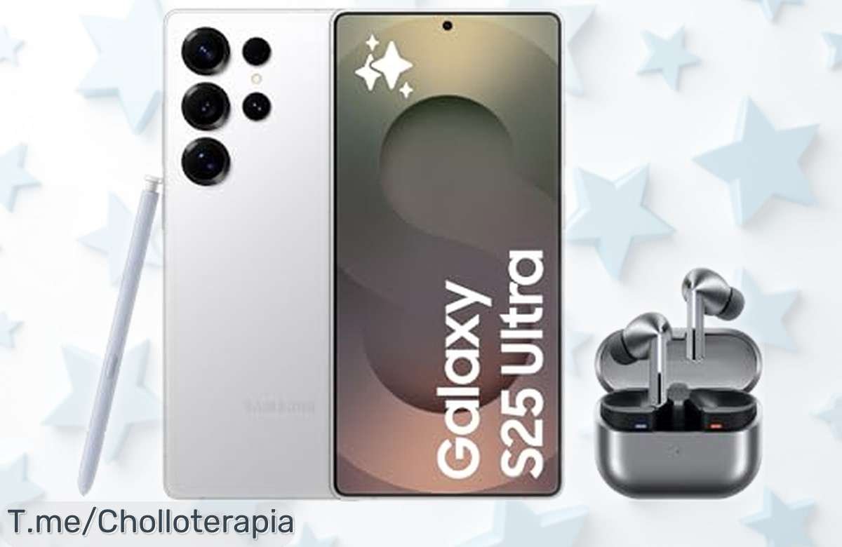 Móvil súper avanzado Galaxy S25 Ultra 256GB Titanio Plata con Galaxy Buds3 Pro incluidos, fotos y sonido increíbles, precio rebajado que no dura ¡corre antes de que se agote este ofertón!