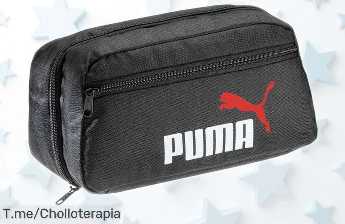 Neceser Puma washbag compacto y práctico con diseño genial, ahora a un precio rebajado que no se ve todos los días, ¡aprovecha este súper chollo antes de que desaparezcan!