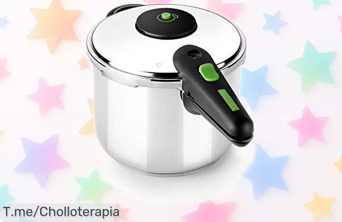 Olla a presión rápido Monix 6L con triple protección y acero inoxidable top, rebajada para que cocines exprés sin preocuparte ¡corre que esta oferta vuela y tu cocina lo agradecerá ya!