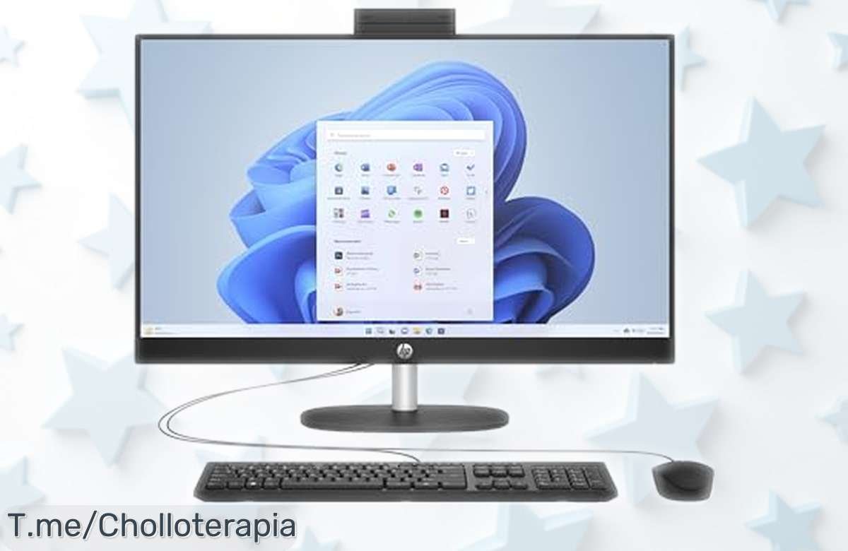 Ordenador todo en uno HP 24cr0101ns con pantalla FHD y procesador Intel i3, precio rebajado para que disfrutes velocidad y espacio sin miedo a quedarte atrás ¡Corre que las unidades volarán!