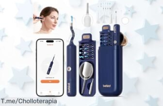Otoscopio flexible con cámara HD y 6 LED para limpiar oídos y nariz de forma segura, precio rebajado que no se repite, incluye puntas variadas compatible con iOS y Android, ¡consigue el tuyo ahora antes de que vuelen estas unidades limitadas!