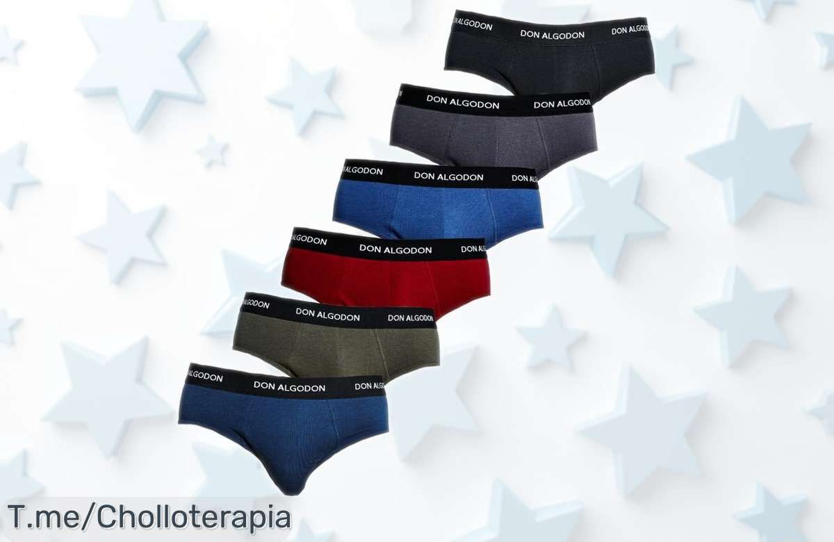 Pack 6 slips Don Algodón para hombre suaves, transpirables y resistentes con precio rebajado por tiempo limitado ¡un absoluta ganga que vuela rápido, no lo pienses y hazlos tuyos ya!