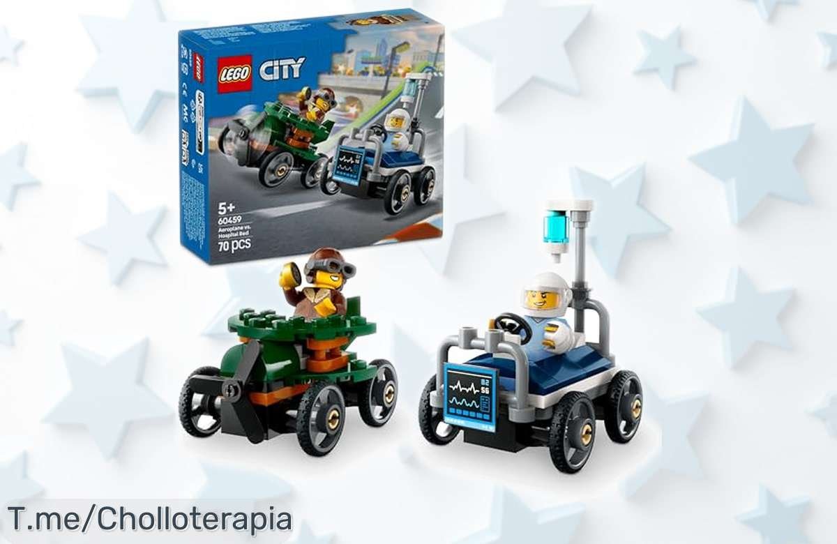 Pack Lego City coches de carreras con minifiguras y tecnología 3D a precio rebajado, diversión asegurada para peques desde 5 años ¡Corre que vuelan estas ofertas! No lo pienses más y consigue este super chollo antes de que desaparezca