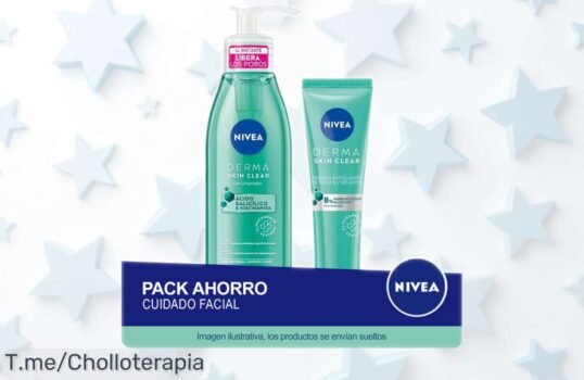 Pack ahorro NIVEA Derma Skin con exfoliante y gel limpiador facial a precio rebajado para una piel limpia, fresca y suave corre que este súper chollo es por tiempo limitado no lo dejes escapar