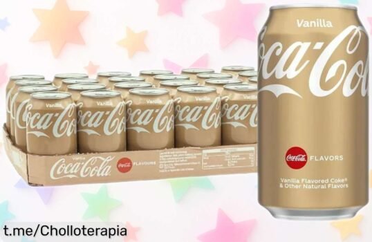 Pack de 24 latas Coca Cola Vainilla 330 ml con precio rebajado, un super chollo que refresca en cualquier momento y vuela rápido, no dejes escapar esta oferta brutal ahora mismo y vive el sabor único sin esperar más