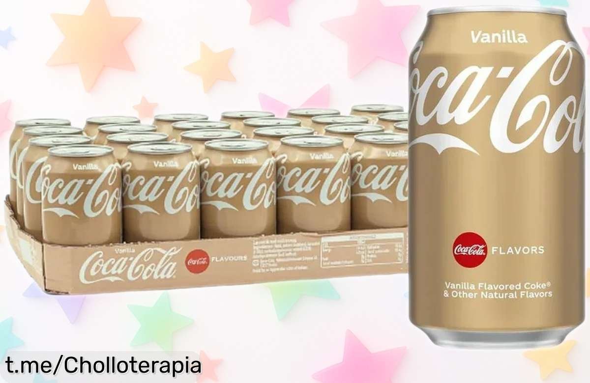 Pack de 24 latas Coca Cola Vainilla 330 ml con precio rebajado, un super chollo que refresca en cualquier momento y vuela rápido, no dejes escapar esta oferta brutal ahora mismo y vive el sabor único sin esperar más.