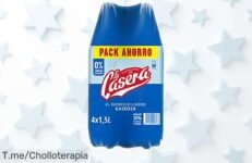 Pack de 4 gaseosas La Casera 1,5L sin azúcar ni calorías con precio rebajado espectacular ¡refresca tus días ahora antes de que se agote esta oferta limitada!