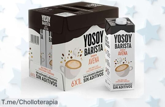 Pack de 6 cremosas bebidas vegetales de avena Yosoy Barista sin azúcares ni ingredientes raros, con avena natural al 12%, rebajado a precio muy bajo y disponible solo por tiempo limitado ¡hazte ya con este ofertón antes que desaparezca!