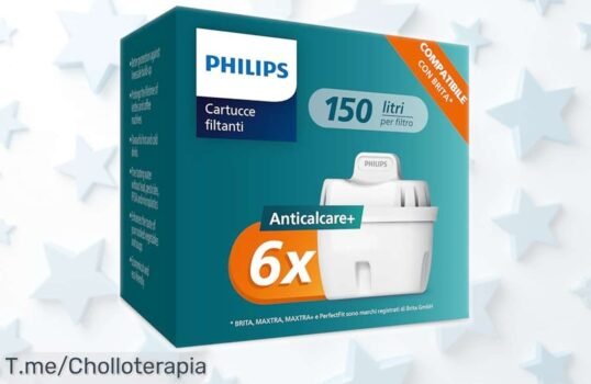 Pack de 6 filtros antical Philips para agua súper pura que alarga la vida de tus electrodomésticos a precio rebajado ¡Corre que vuelan, oferta limitada!