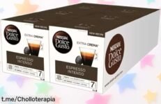 Pack de 90 cápsulas Nescafé Dolce Gusto espresso intenso con precio rebajado, un super chollo para que disfrutes el café más fuerte y sabroso ¡Date prisa que vuelan!