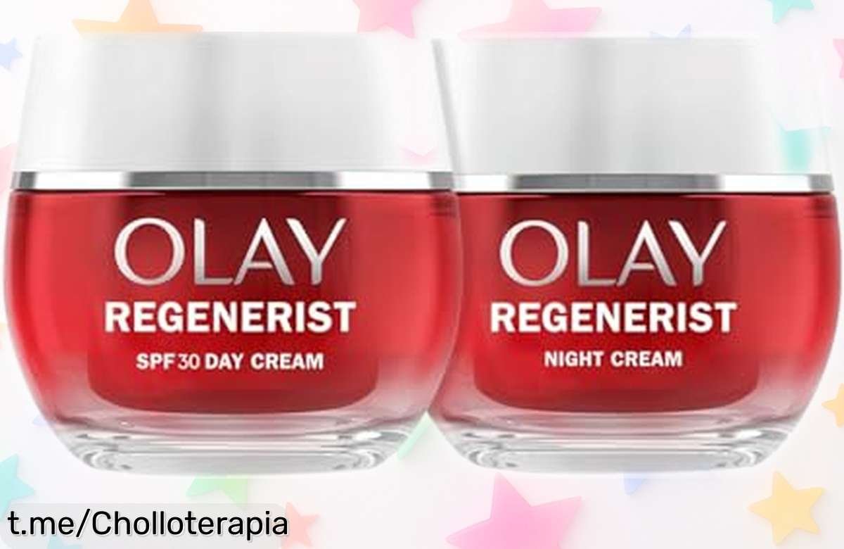 Pack de cremas antiarrugas Olay Regenerist con SPF30 para una piel más firme y sin líneas desde el primer uso, ahora a precio rebajado ¡un super chollo que vuela, corre que se acaba!