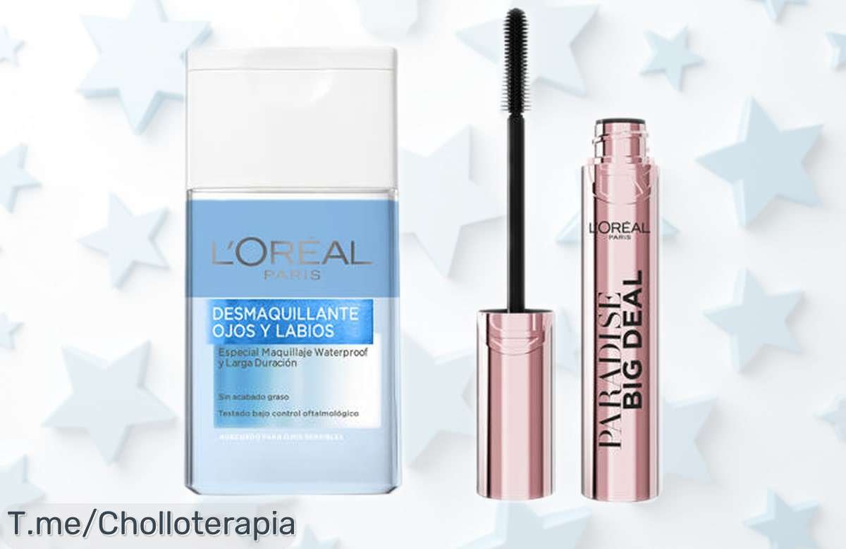 Pack imbatible para tus ojos y labios con máscara Paradise Big Deal de L’Oréal, resistente y duradera, ahora a un precio rebajado que no se repetirá ¡date prisa que estas unidades limitadas vuelan!