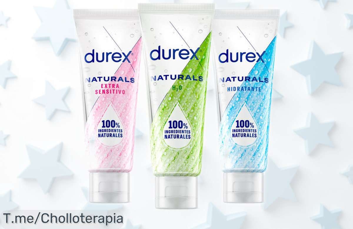 Pack lubricantes naturales Durex 300 ml sin fragancia con pH fisiológico, súper chollo ahora rebajado para que disfrutes hidratación y sensibilidad extra ¡Corre que vuelan!